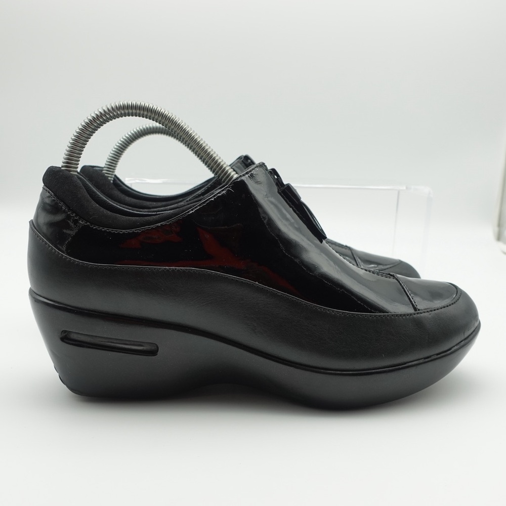 Cole Haan Air Luna Women Size 8.5 B Shoes Black Waterproof Zipper Leather
